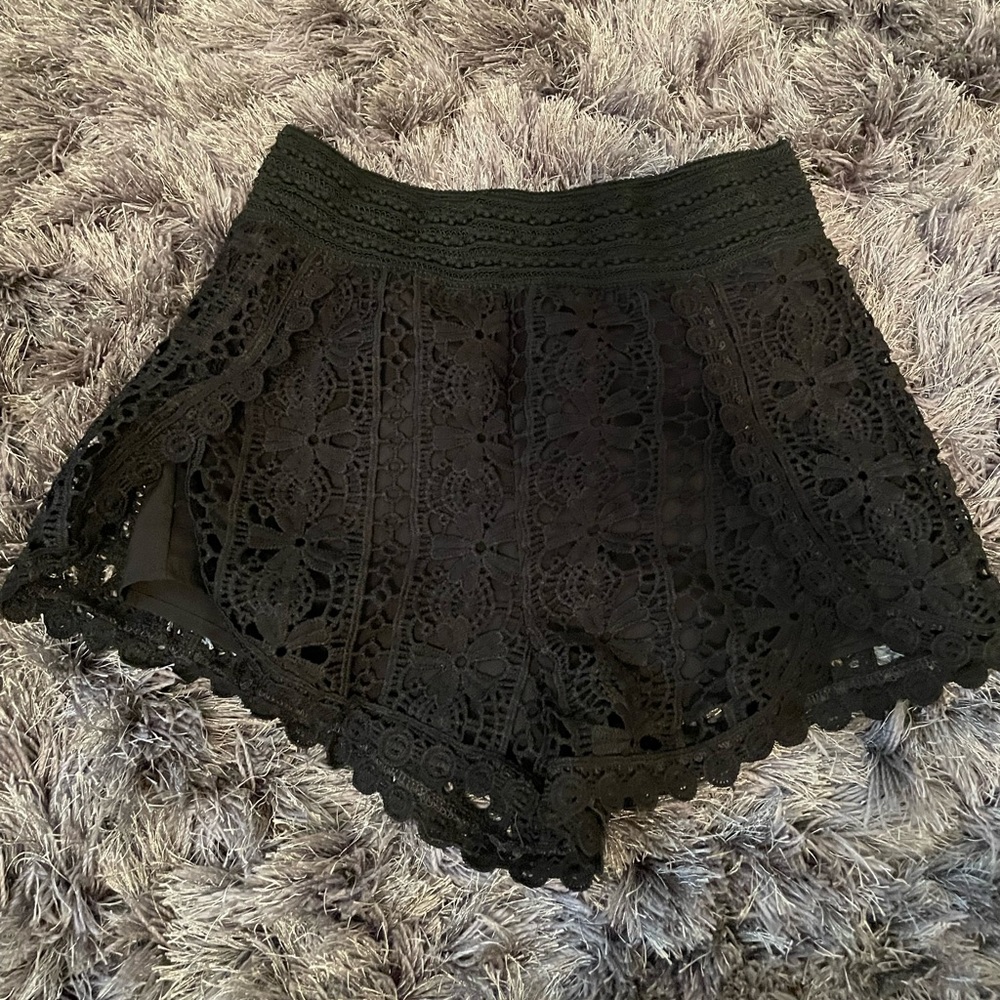 Black Lacey shorts